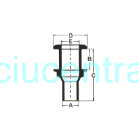 Chromuota drenažo detalė 15mm